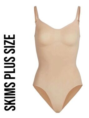 SKIMS Plus Size Bodysuit in Beige NWOT in 4X/5X=22-26